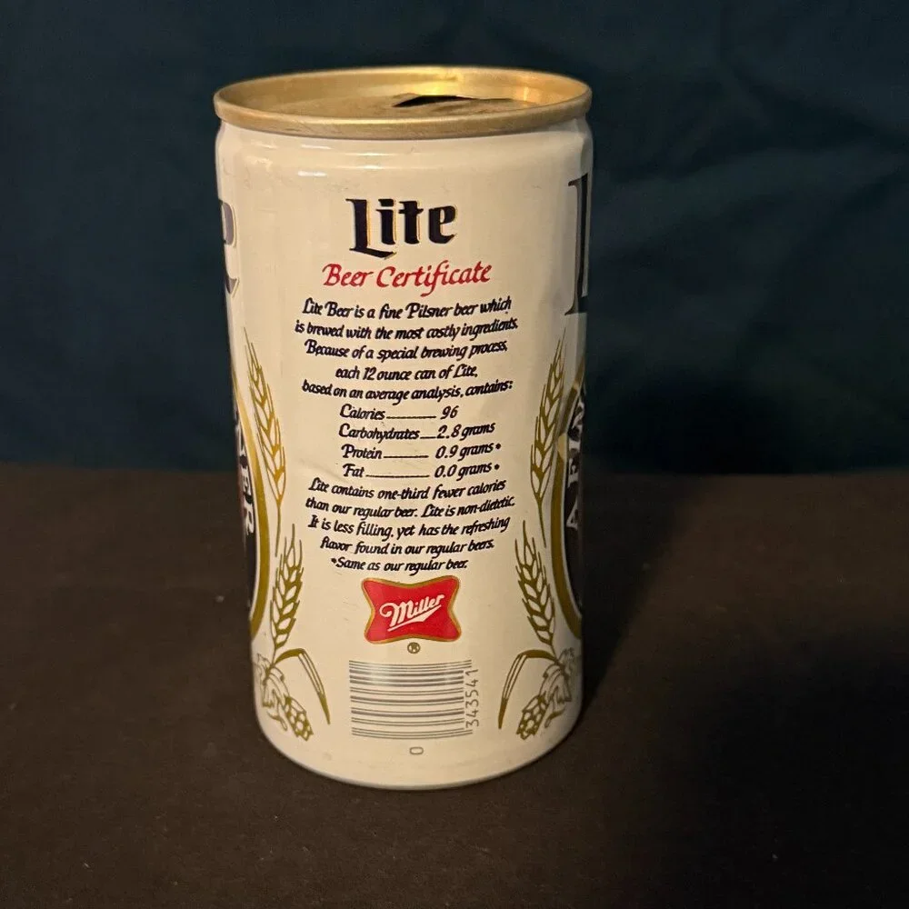 Miller Lite vintage beer can